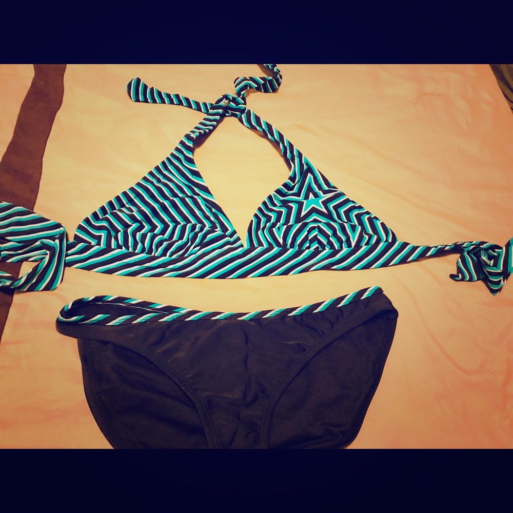 Converse one star two-piece halter bikini